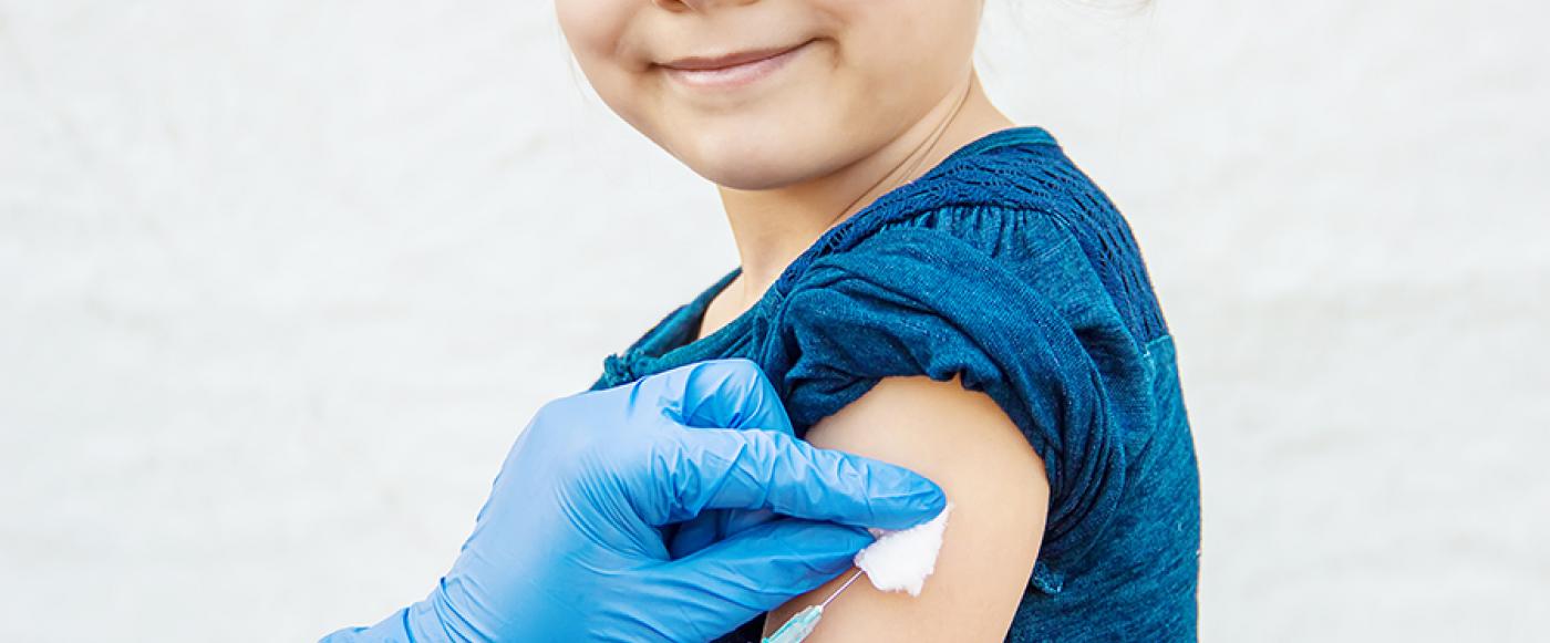 Child receiving a vaccination