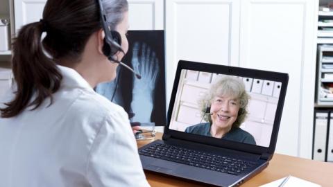 Telehealth - doctors consultation - laptop