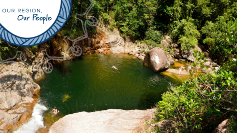 The Add Nature Project, which incorporates hiking, stand-up paddling, Pilates, Tai Chi, and boxing, uses the power of movement and the great outdoors to support mental wellbeing. Pictured: Eungella National Park.