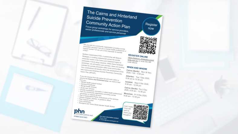 Cairns and Hinterland Suicide Prevention Community Action Plan consultations