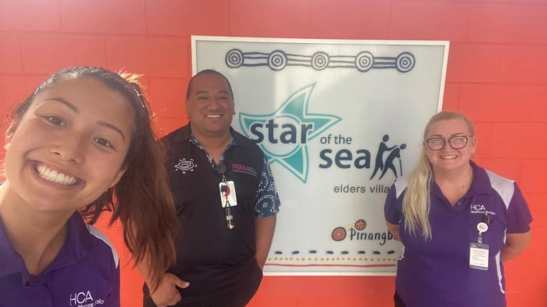 Star of the Sea aged care COVID-19 vaccination visit on Thursday Island