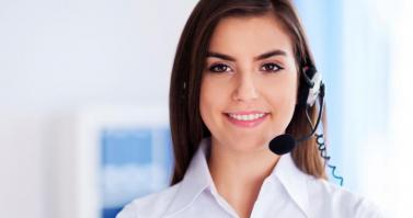 Can I help you - Receptionist with headset