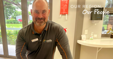The Oasis Townsville team member Andrew Bligh is committed to helping veterans navigate challenges in their life.