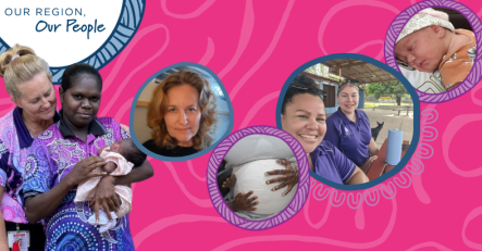 Mookai Rosie Maternal Health Clinical Lead Kim Mitchell (left inset picture) said the First 1,000 Days program empowers parents, families, and children during this critical period.