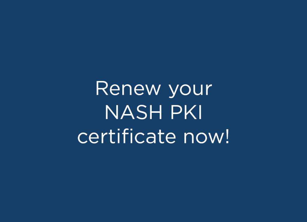 NASH PKI certificate renewal
