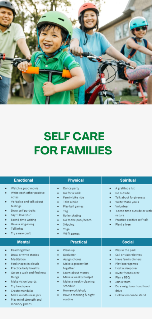 SELF CARE FOR FAMILIES