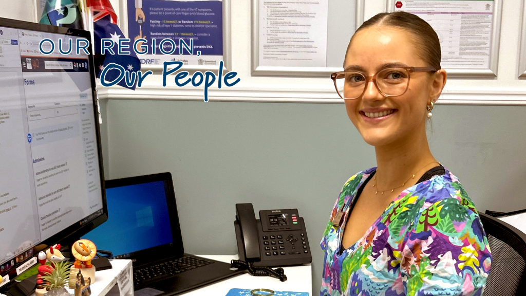 Moranbah registered nurse Tasmyn Van Leeuwen from Oaktree Family Medical Centre.