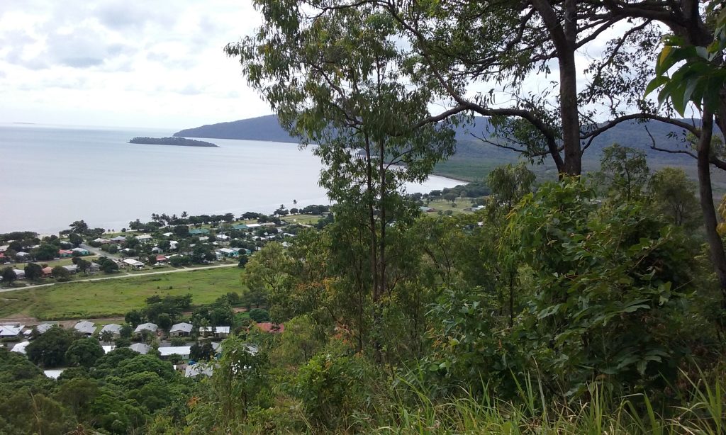 Birds eye photo of Indigenous community of Yarrabah