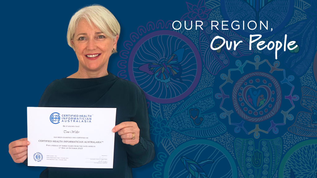 Dr Weller is one of six health professionals who completed the CHIA (Certified Health Informatician Australasia) credential program funded by NQPHN.