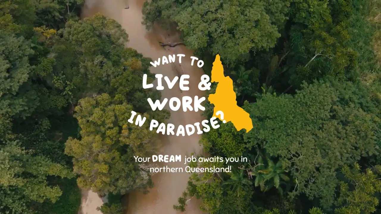 Mossman Gorge, north Queensland - aerial image